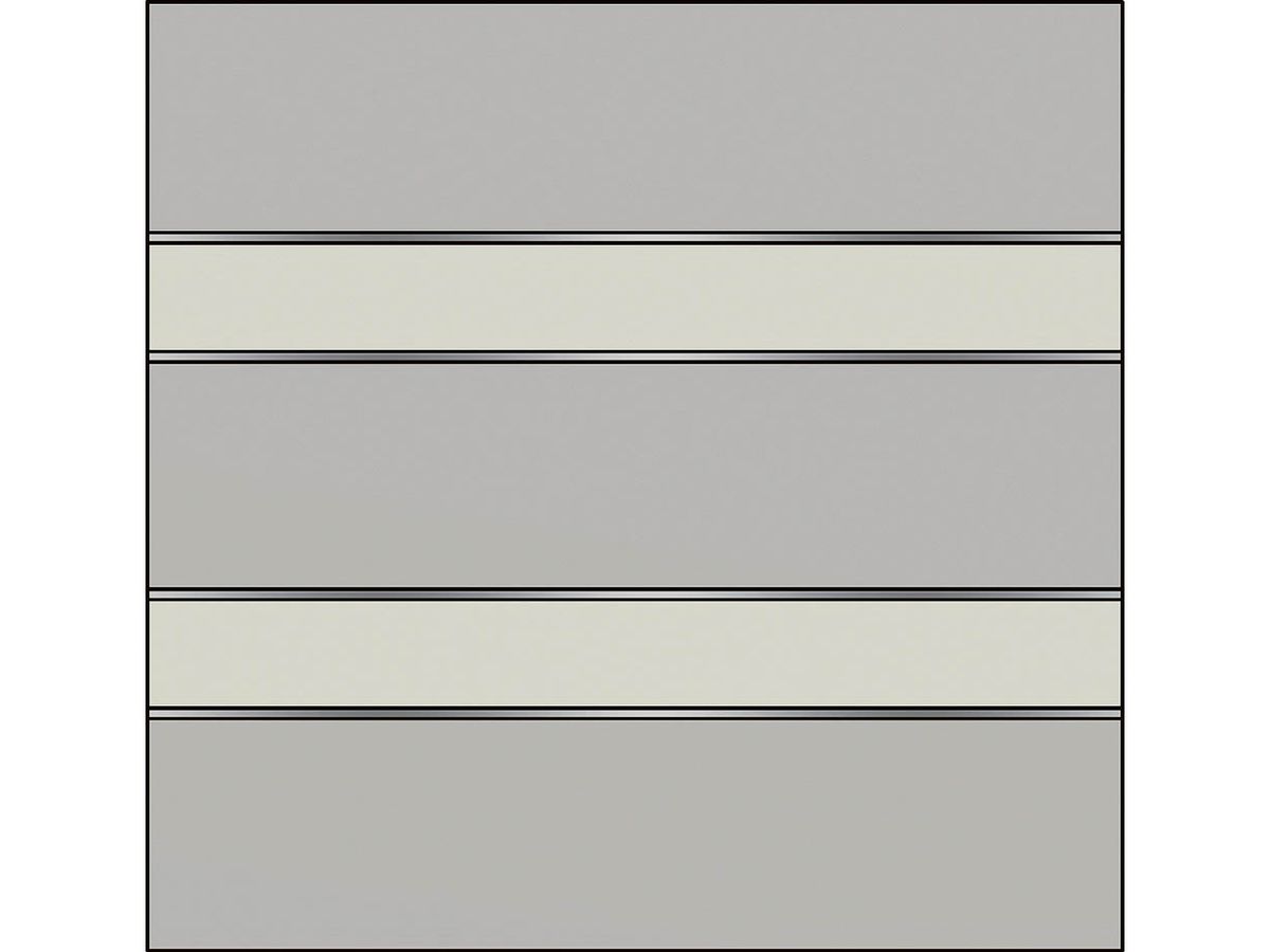 Terrassen Sichtschutz Elevato Element Typ 2 HPL lichtgrau/weiss