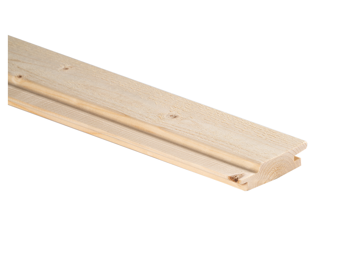 Fassade Schalung QUALIWOOD Rhomboid Fichte Nord N1 Sicht sägeroh Profil 23 N+K