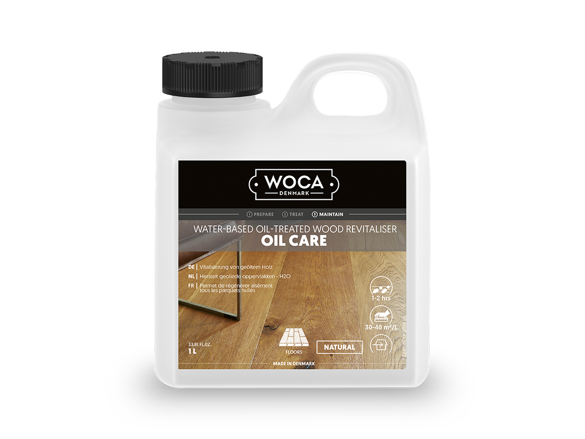 Parkett Pflege Woca Care Öl Ölpflege natur Gebinde à 1l