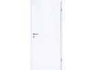 Türblatt JeldWen Optima 30 weiss lackiert Kanten eckig Rohrenspan 2x Band V0020 vernickelt Schloss BB Band links