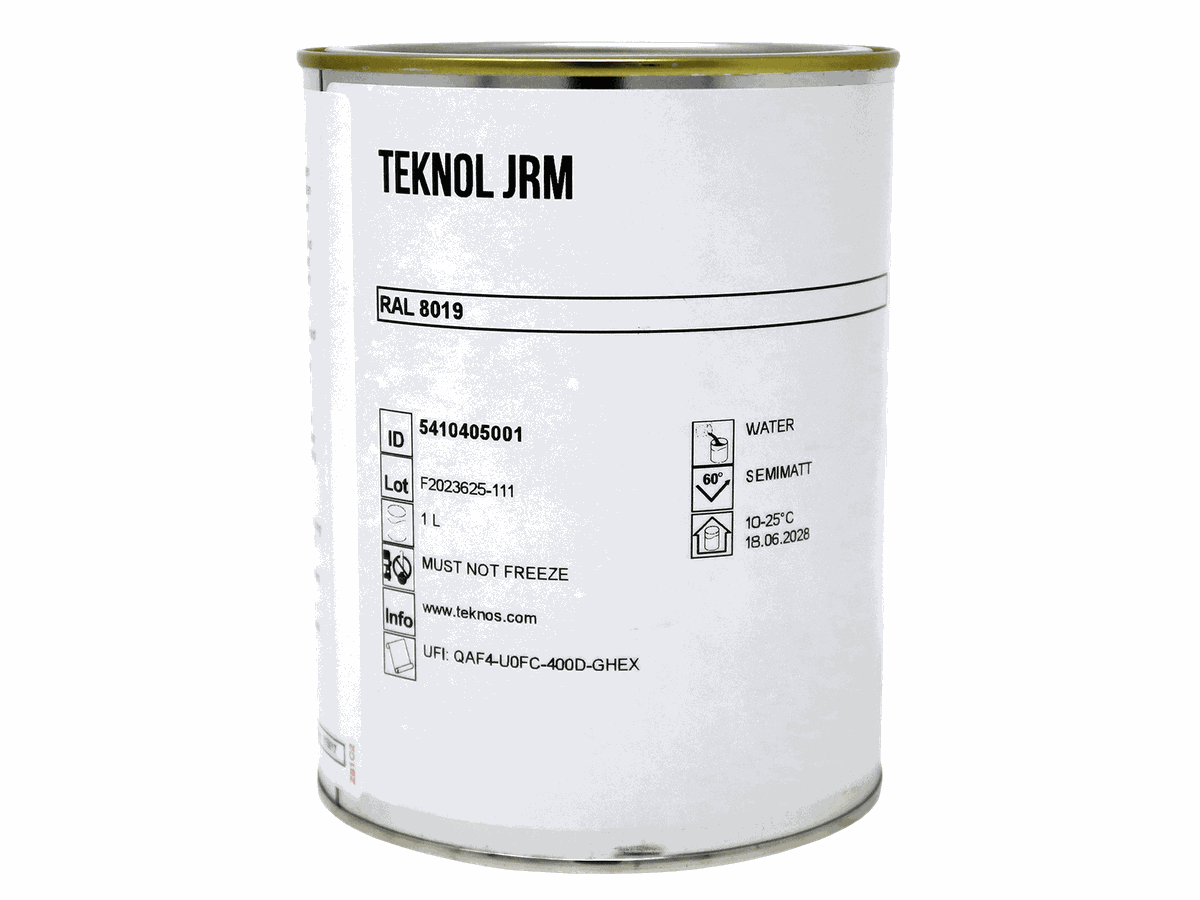 Kantenschutzlack Teknol JRM RAL 8019 graubraun Dose à 0.9l