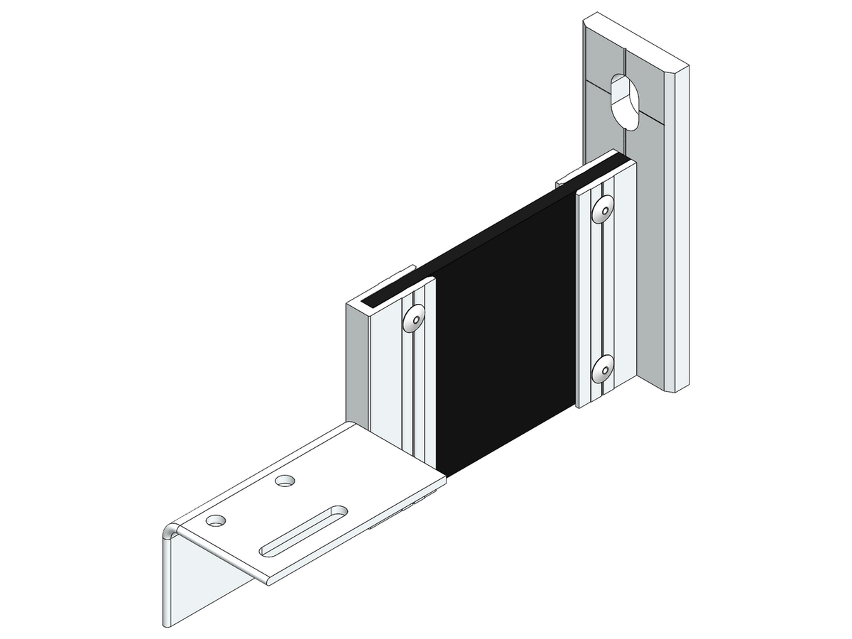 Fassaden Montagezubehör Ecolite® Thermo H-Konsole Au-80-1LL-o