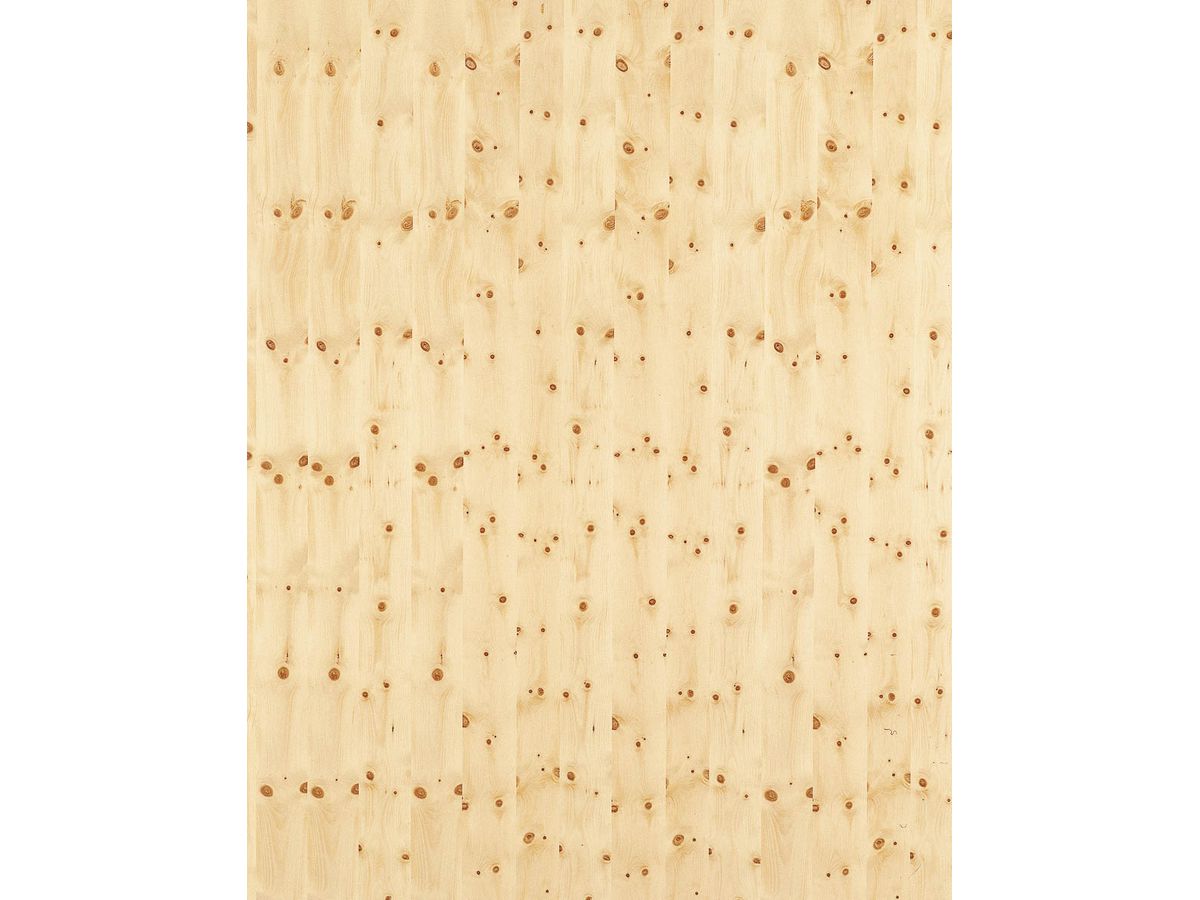 Spanplatte furniert Arve astig splintfrei Charismo N/NB Naturmix P2 CA Äste beidseitig braun gekittet