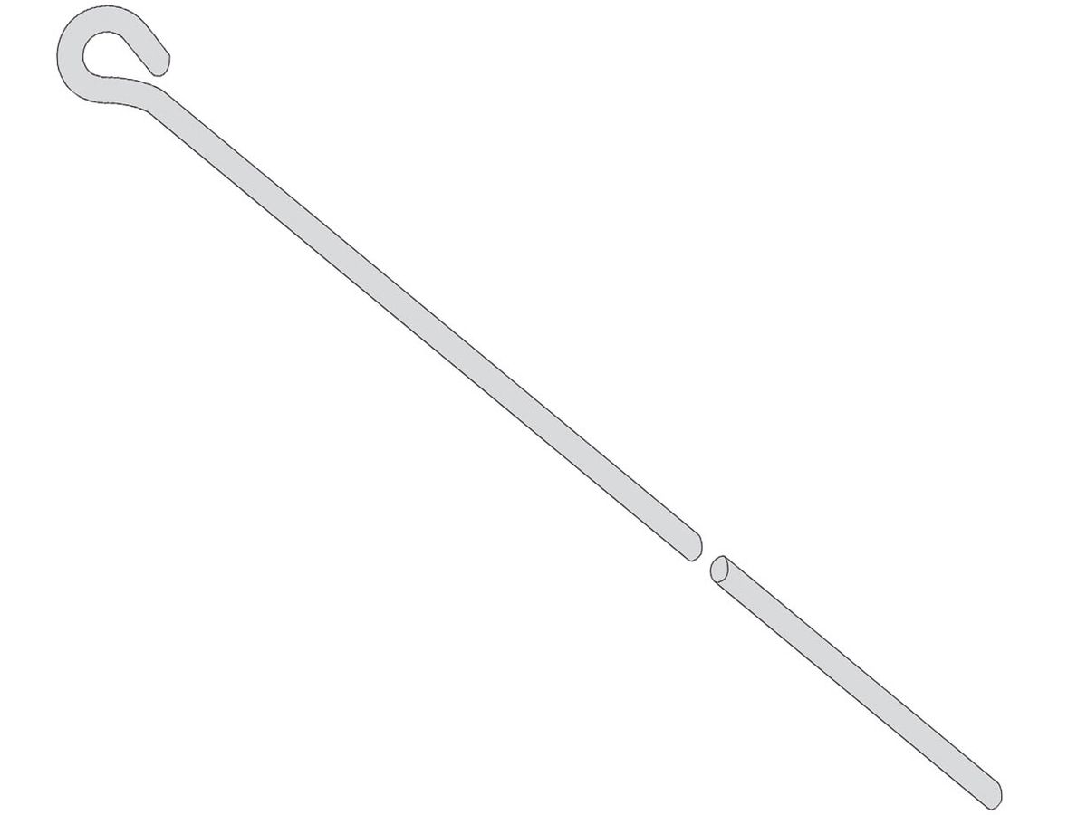 Draht Knauf mit Öse verzinkt Durchmesser 4mm Tragfähigkeitsklasse 0.25kN Paket à 100Stk Art 3418