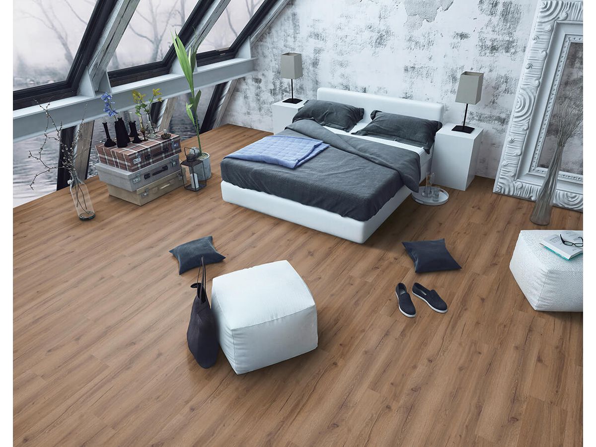 Designboden QUALIWOOD FORTIS Klebediele Eiche Pyrus Synchronprägung