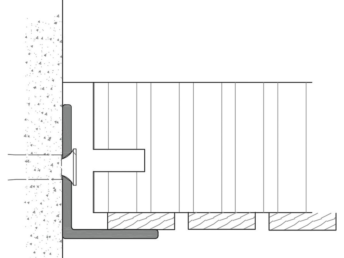 Wandanschlussprofil Admonter Akustikplatte Acoustics Premium L-Profil aluminium eloxiert