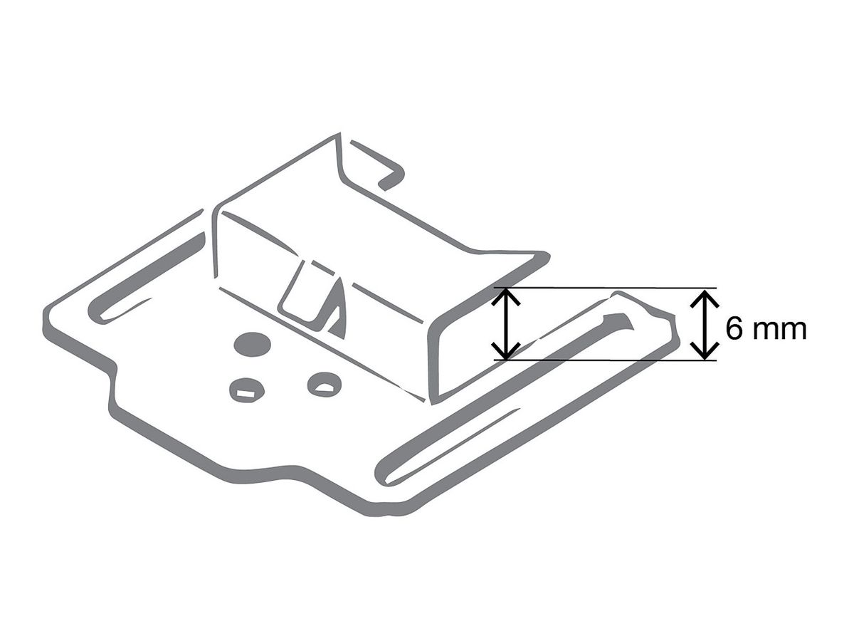 Montagematerial Admonter Akustikplatte Acoustics Dot Profilkralle für ca. 9m2 100Stk./Pack