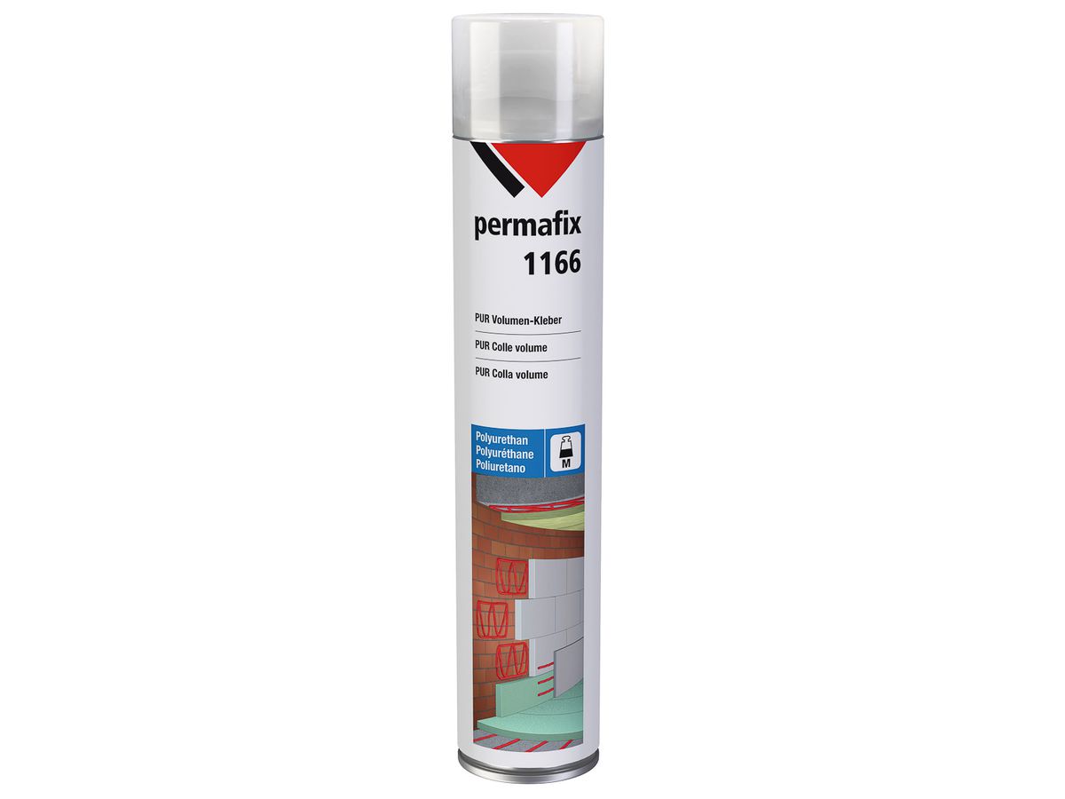 Volumenkleber Permafix 1166 PUR  Farbe grau (pp)  Dose à 750 ml