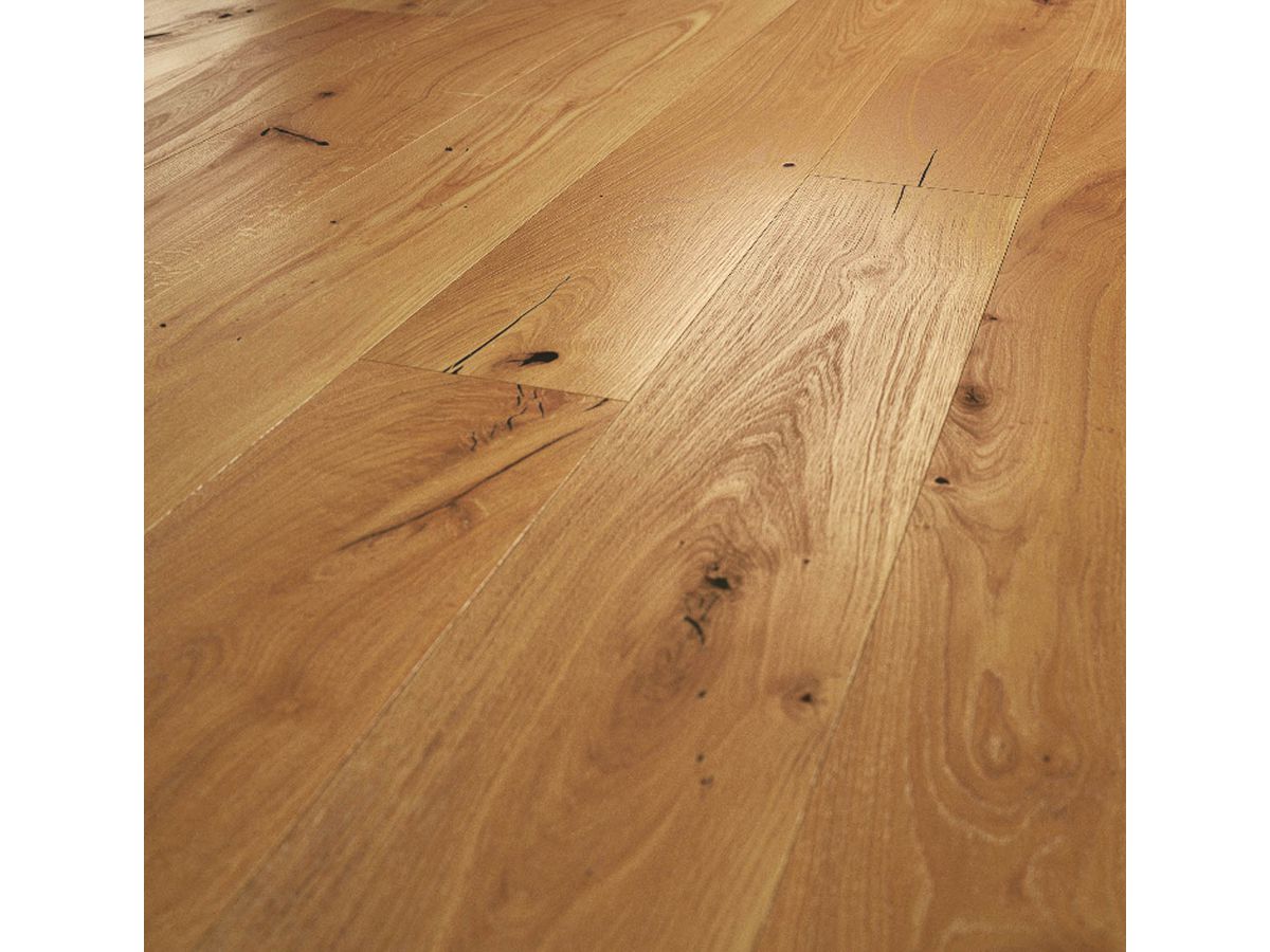 QUALIWOOD CLASSIC Landhausdielen XL Eiche rustikal gebürstet natur geölt