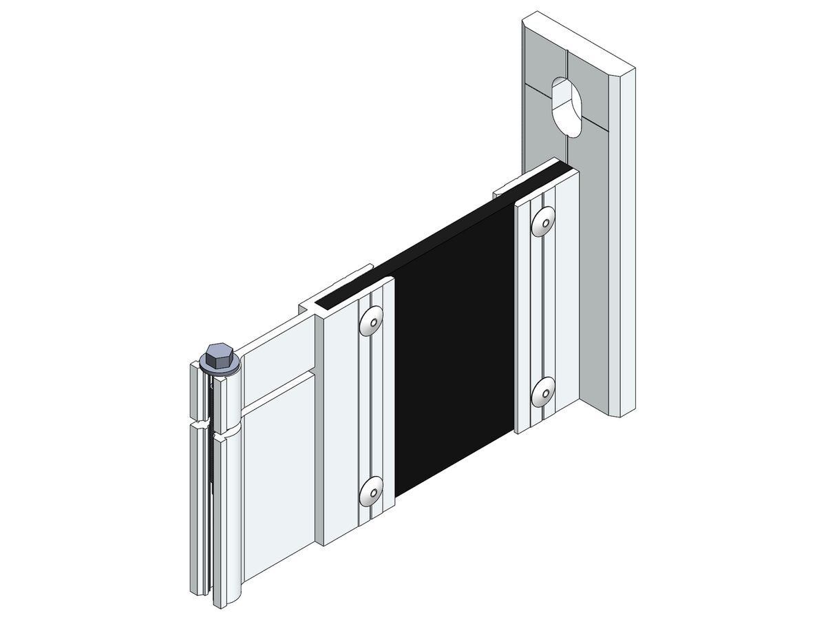 Fassaden Montagezubehör Ecolite® Thermo H-Konsole k-80-1LL-o