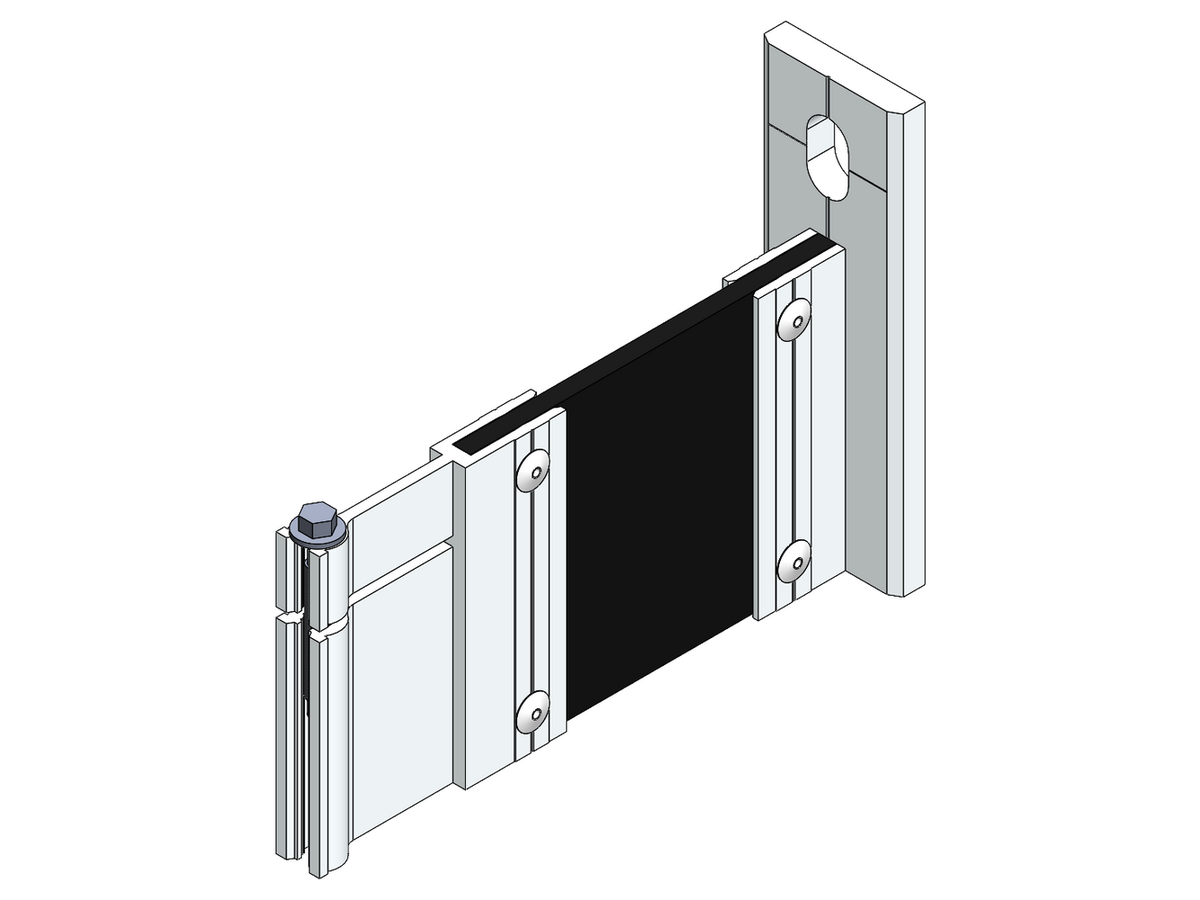 Fassaden Montagezubehör Ecolite® Thermo H-Konsole k-80-1LL-o