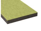 Akustikplatte aPerf board colour-25 bright green Vlieskern anthrazit RS=ohne Oberflächenkaschierung 3200g/m2