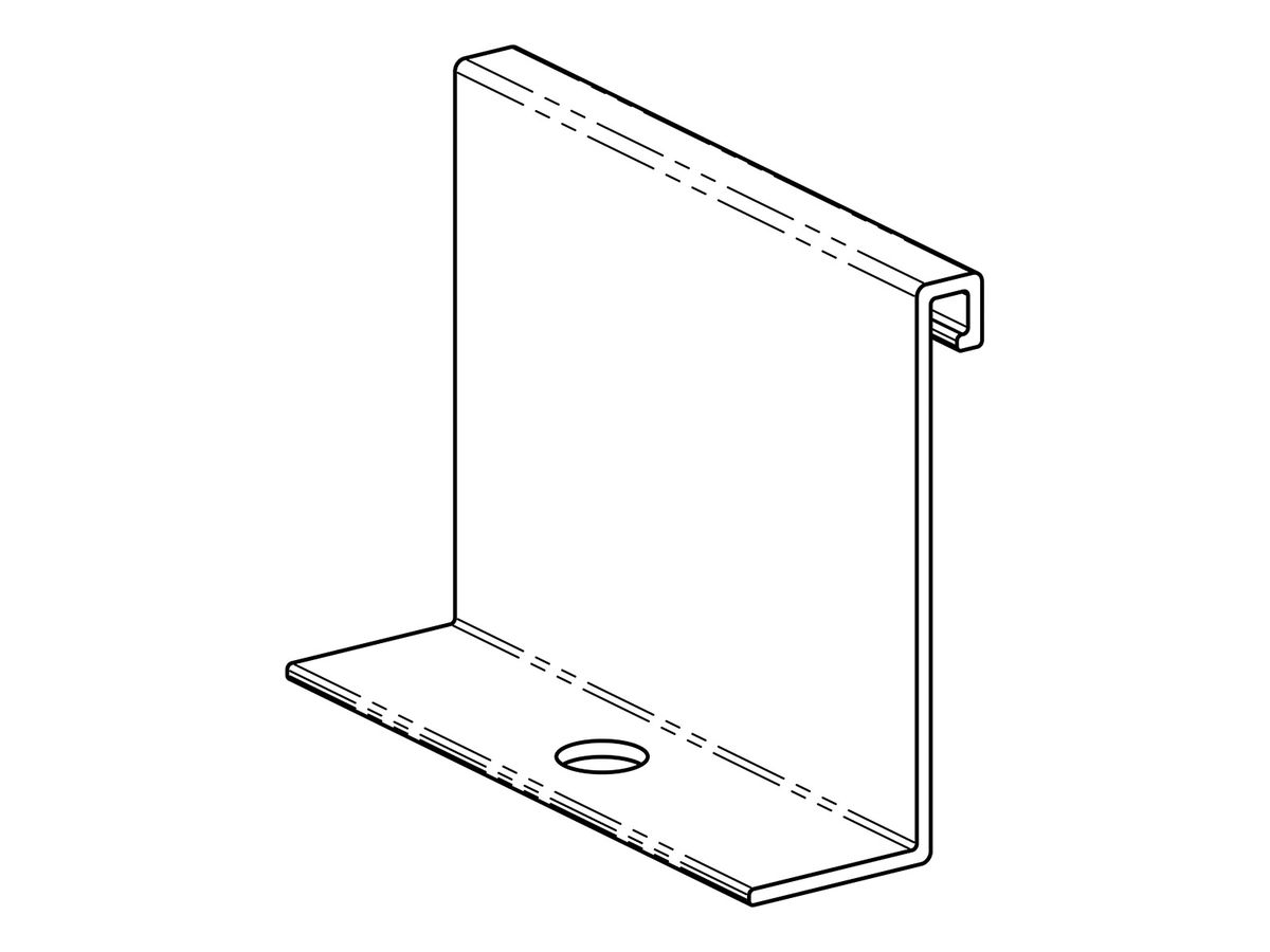 Terrassen Bodenbefestigung Terrafina für Alu-/WPC UK 80x35mm und Alu-UK 80x80mm Pk.à10Stk.