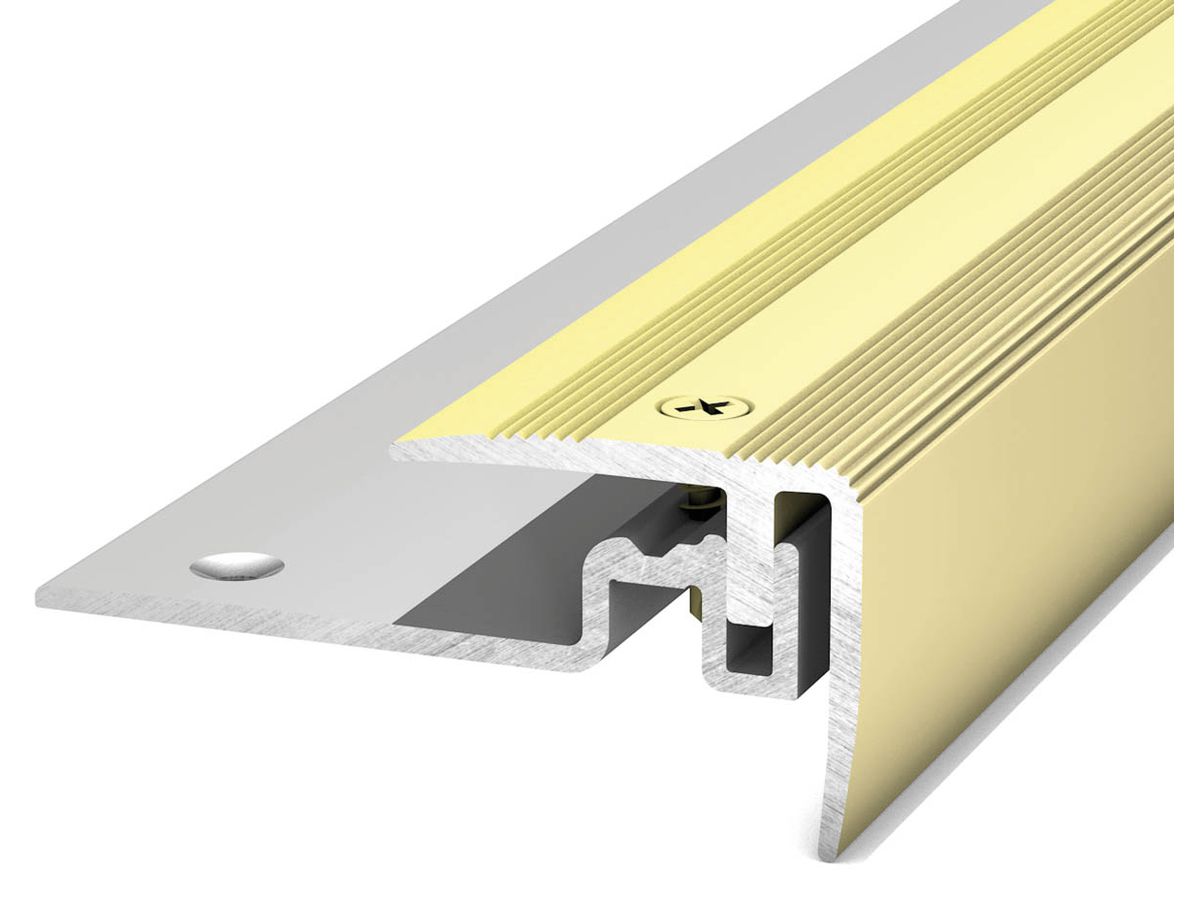 Treppenkantenprofil PS 400 sahara für Belagstärken von 7 - 15 mm