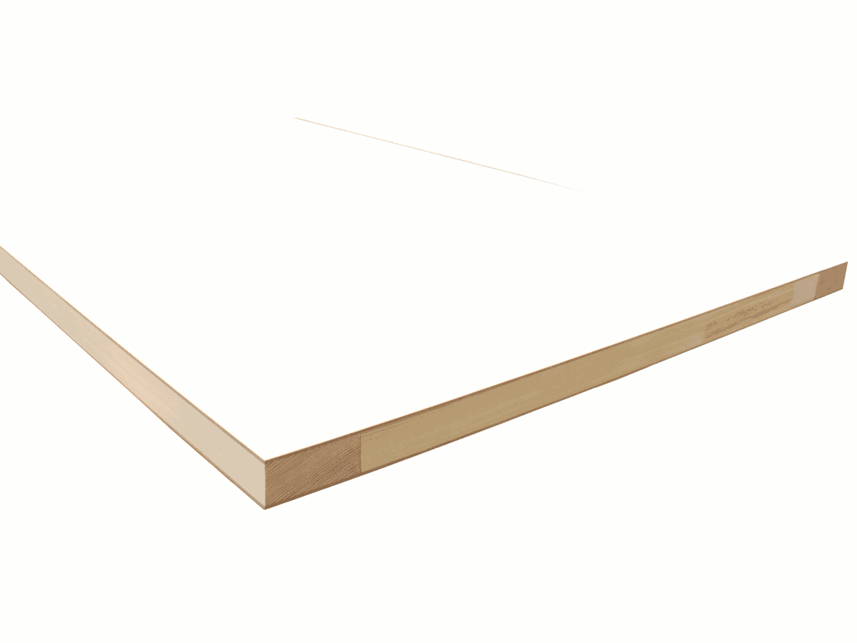 Türrohling QUALIWOOD VivaFlex CPL 9016 weiss Mittellage Vollspan Einleimer Fichte