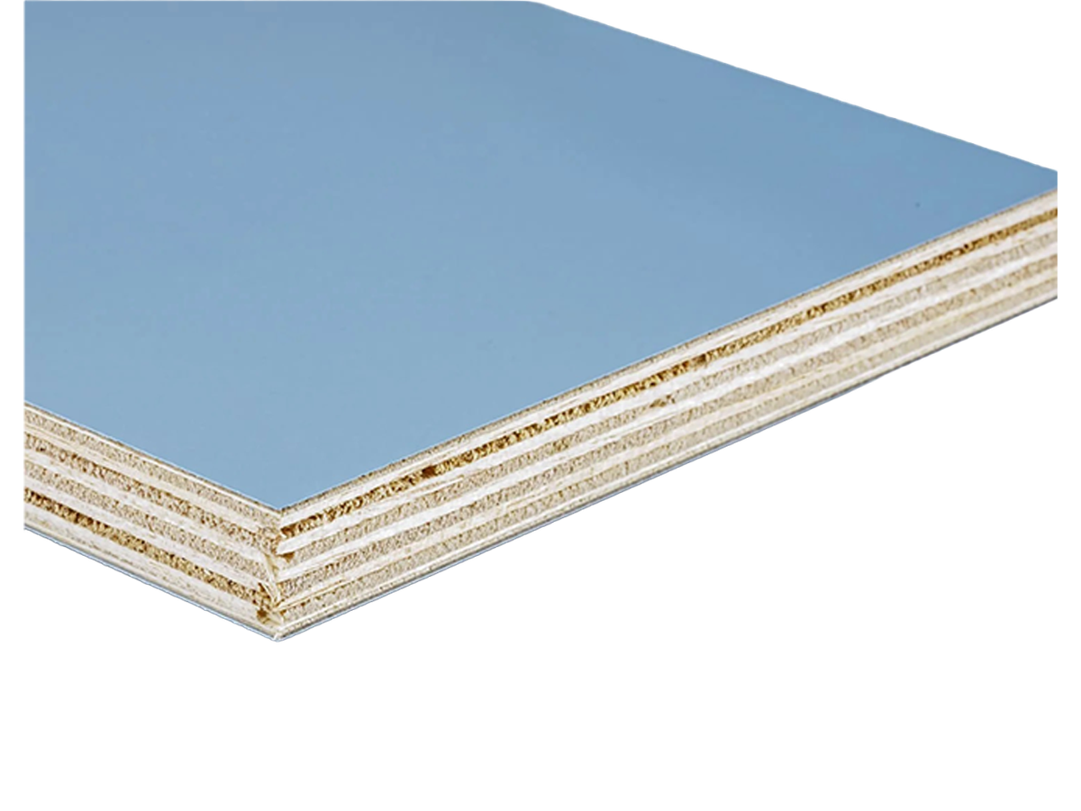 Leichtbauplatte epicPLY belegt 2-seitig HPL 3136 stahlblau extrem matt
