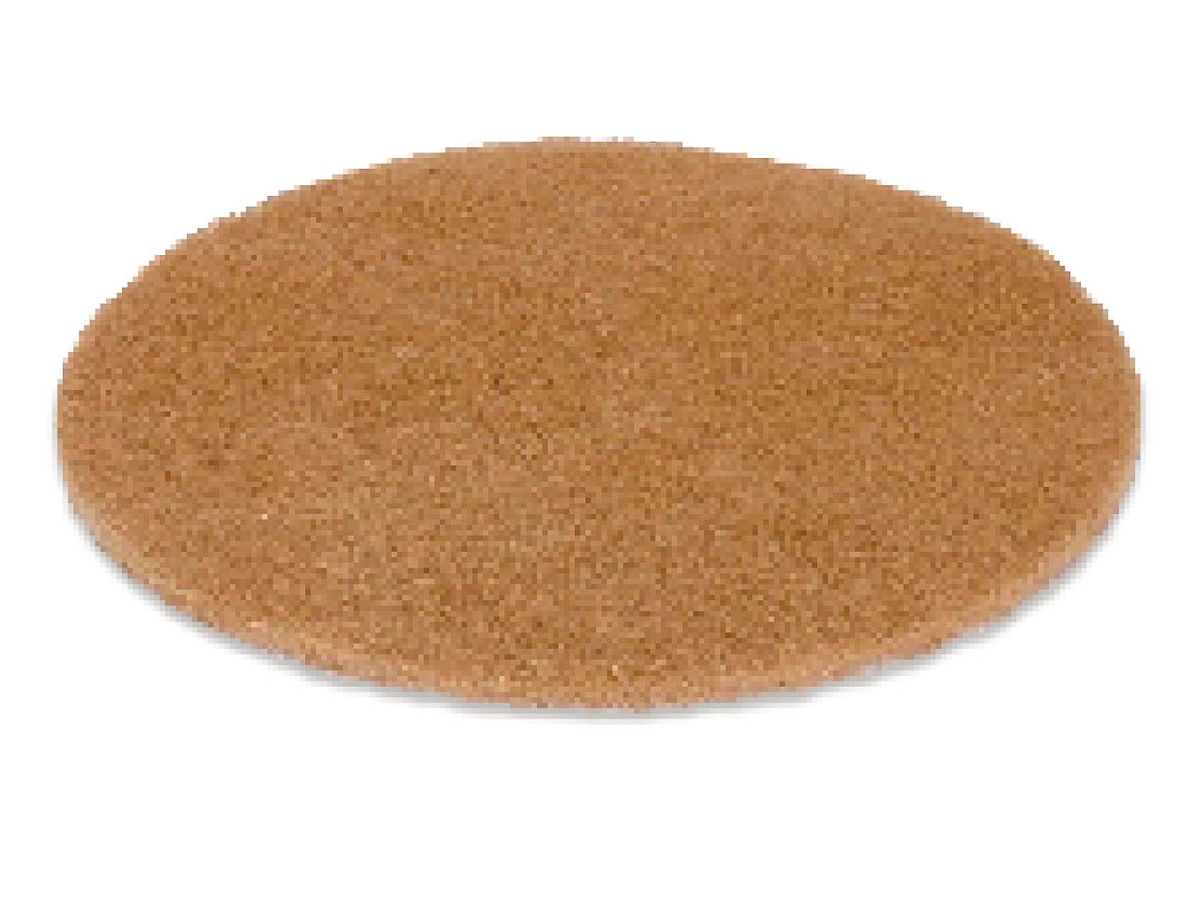 QUALIWOOD Vorpolierpad beige rund 330 mm zum Einpolieren von QUALIWOOD Holzbodenöl Care & Shield