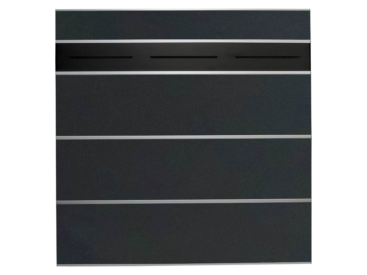 Terrassen Sichtschutz Elevato Element Typ 3 HPL anthrazit/Aluminium marone