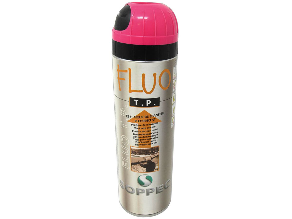 Markierspray fluoreszierend pink FLUO T.P. inkl. VOC-Abgabe  Artikel 685074100  Dose à 500 ml