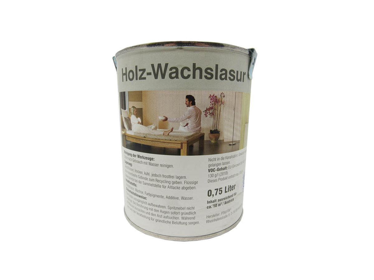 Holz Wachslasur Innen MocoPinus WL-2393 intens weiss Gebinde à 0.75 l