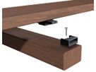 Terrassen Befestigung Clipperstart für Alu-UK inkl. Bohrschrauben Edelstahl C1 und für Holz-UK inkl. Edelstahlschrauben C1 20Stk