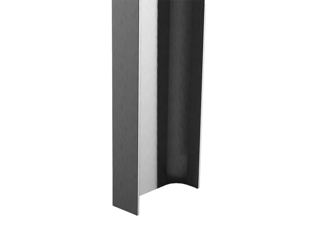 Griffmulde U-Form Vertios Edelstahleffekt geschliffen Axossa® Griffmulden-System