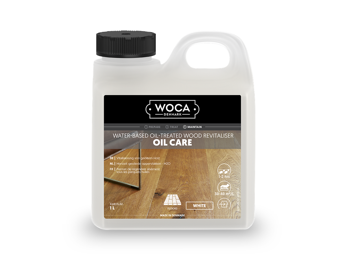 Parkett Pflege Woca Care Öl Ölpflege weiss Gebinde à 1l