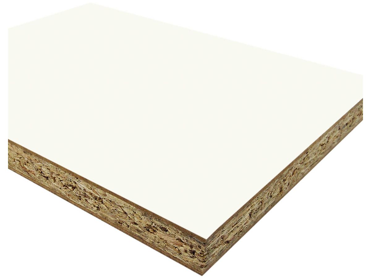 Verbundplatte beschichtet SwissPFB Decor K101 PE perl  SwissKrono P2 E1 Deck HDF