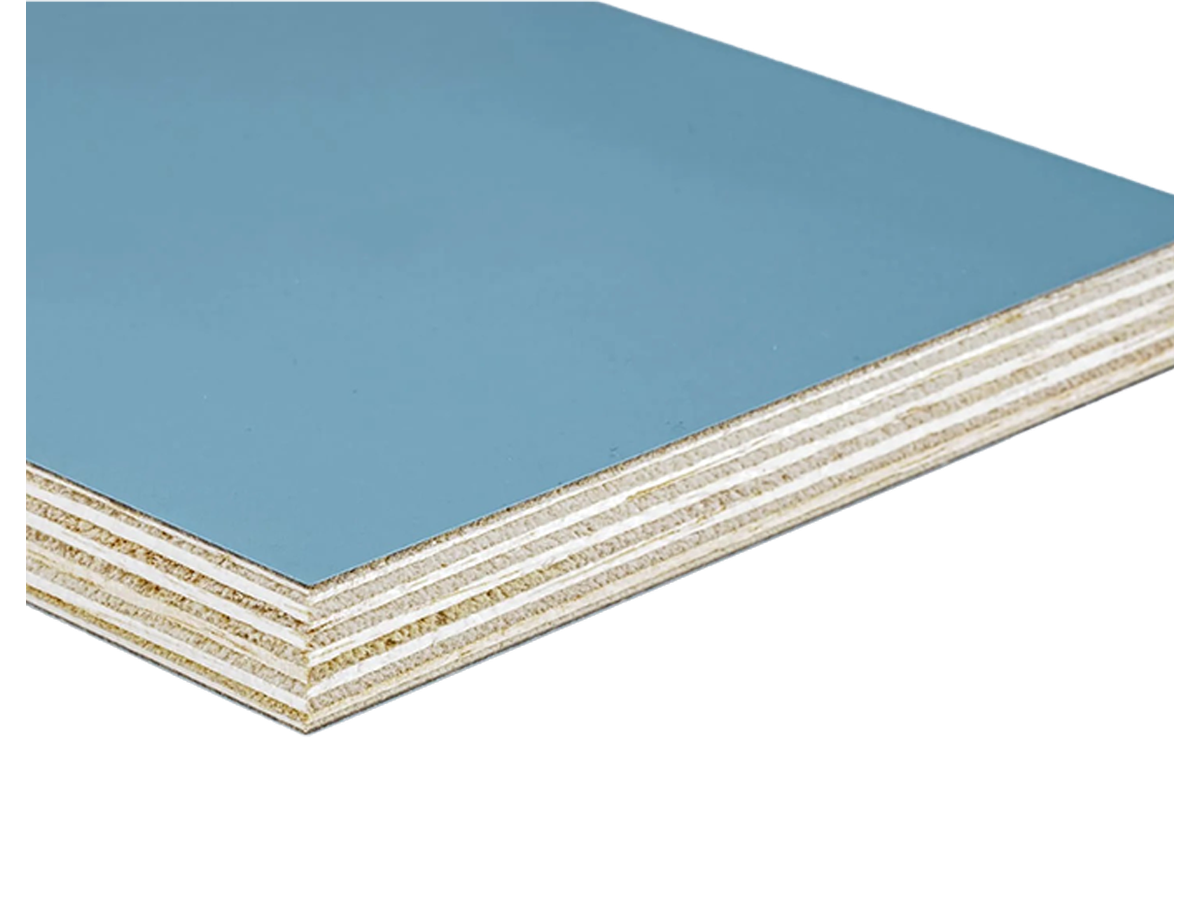 Leichtbauplatte epicPLY belegt 2-seitig HPL 3281 blaugrau extrem matt