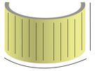 Biegesperrholz Sperraflex quer roh 5-lagig Biegeradius -200mm Verleimung EN 636-1
