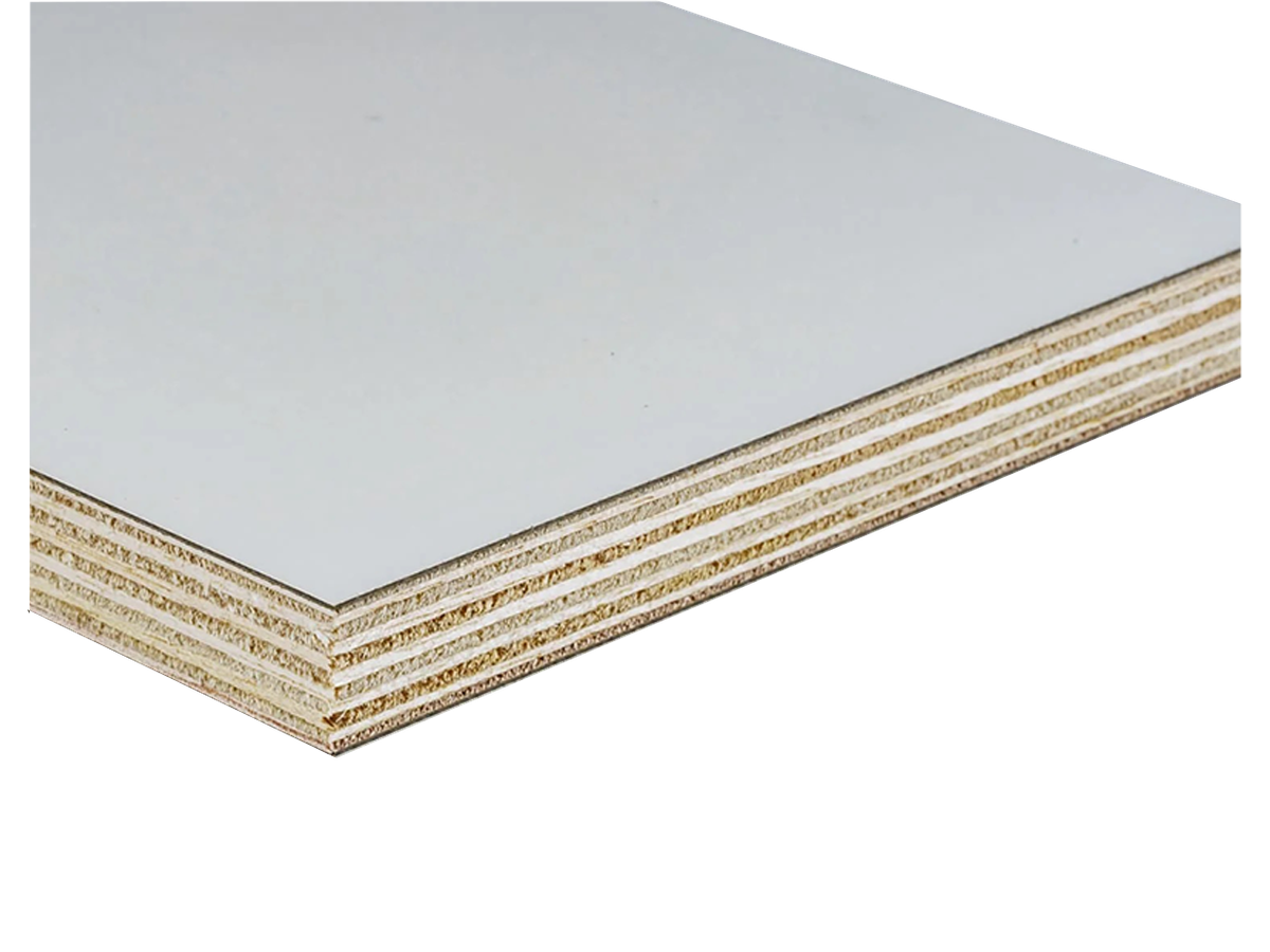 Leichtbauplatte epicPLY belegt 2-seitig HPL 1020 weiss alumatt