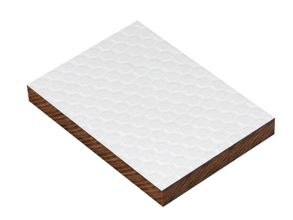 Balkon- und Terrassenbodenplatte Max Exterior Hexa Fundermax 0742 kieselgrau Rutschhemmende Prägung