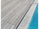 Terrassendiele Accoya Color grey premium 4-s gehobelt SS geschliffen obere Kanten gerundet untere Kanten gefast seitlich genutet
