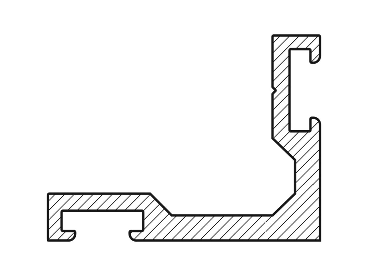 Schwellenwinkel Hebgo Nr. 180 Alu blank