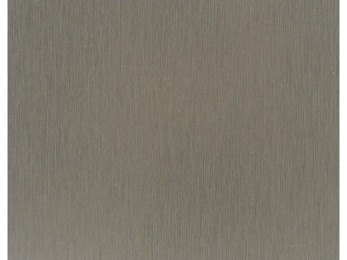 Verbund- Sockelplatte belegt 2-seitig Duropal Echtm 0.8mm M80003 Edelstahl dunkel SM Seidenmatt Pfleiderer P2 E1E05