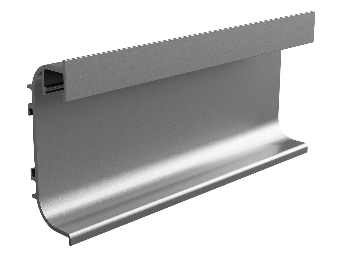 Griffmulde U-Form Vertios LED alu natureloxiert Axossa® Griffmulden-System