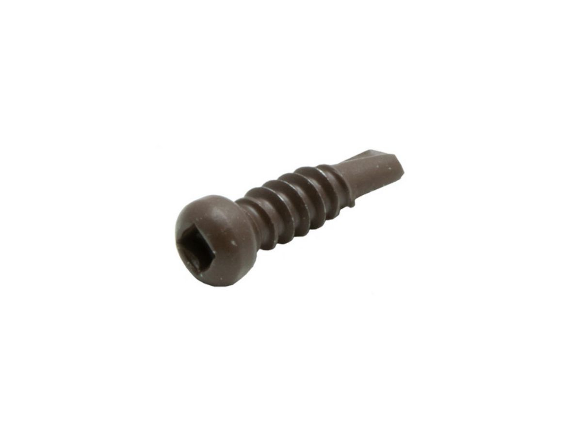 Terrassen Schraube Edelstahl A2 braun 4.2x20mm für Befestigung Clip Bamboo Moso für Alu UK inkl. Bit SIT20 Pk.à90Stk