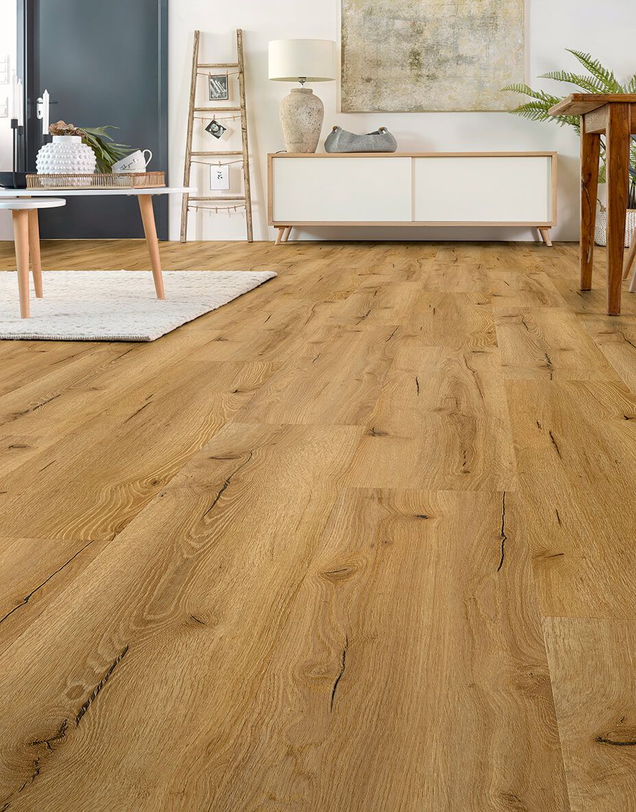 Designboden QUALIWOOD FORTIS Solid Core mit Trittschall Eiche Erica ...