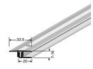 Übergangsprofil SPS 200 silber eloxiert für Aufbauhöhen 7-16mm