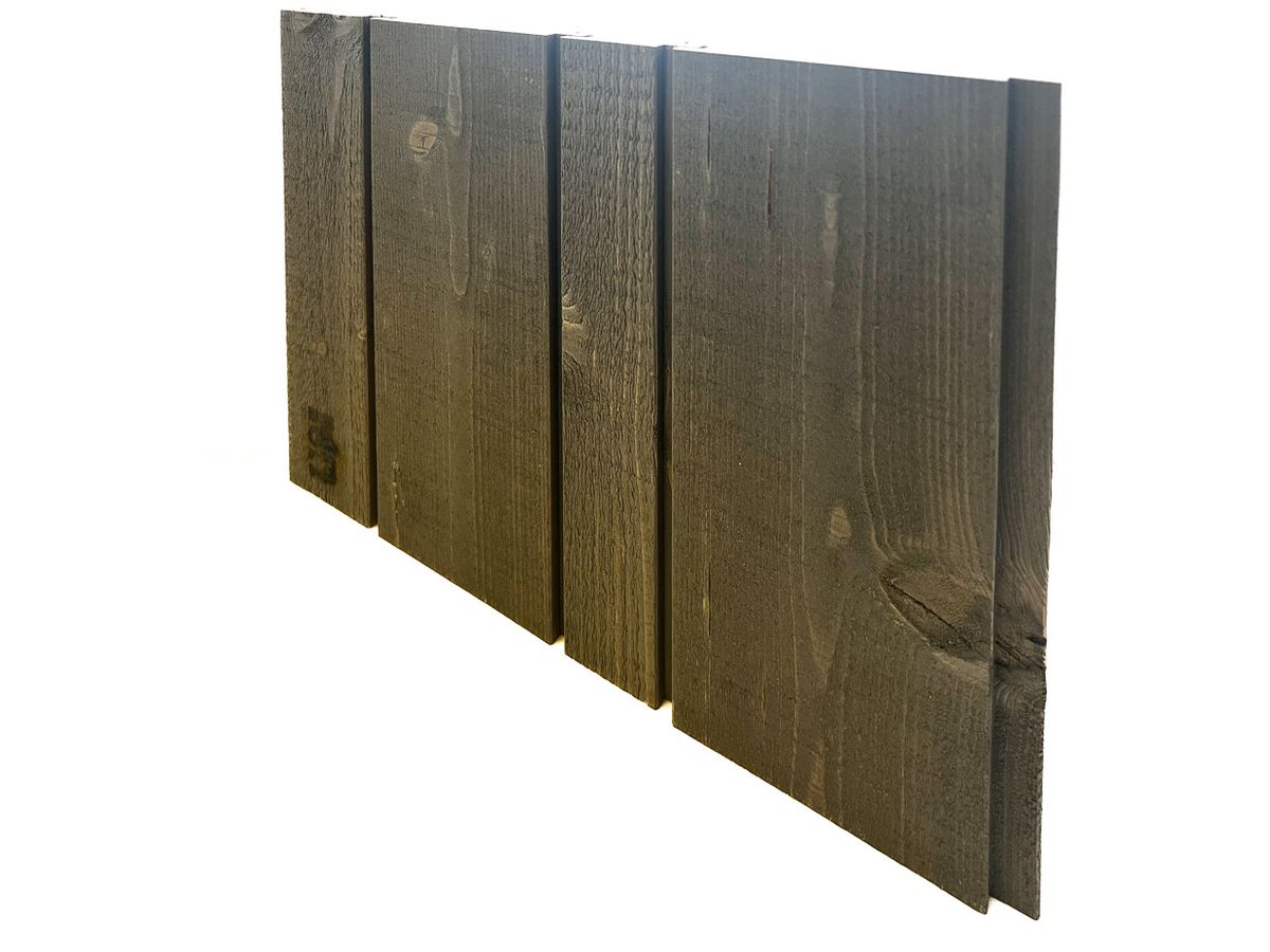 Fassade Schalung QUALIWOOD Fichte heimisch N1 Vario Grau Sichtseite sägerauh Kanten gerundet N+K