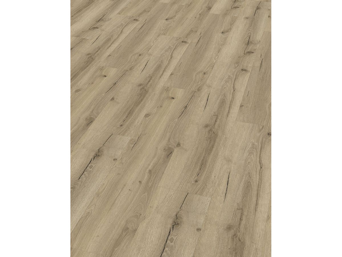 Designboden QUALIWOOD FORTIS Klebediele Eiche Lein Synchronprägung