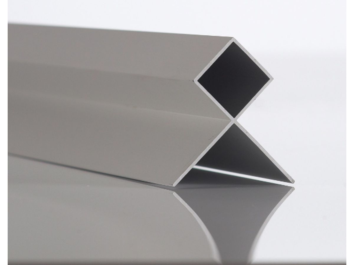 Ausseneckprofil Dura geschlossen Aluminium eloxiert