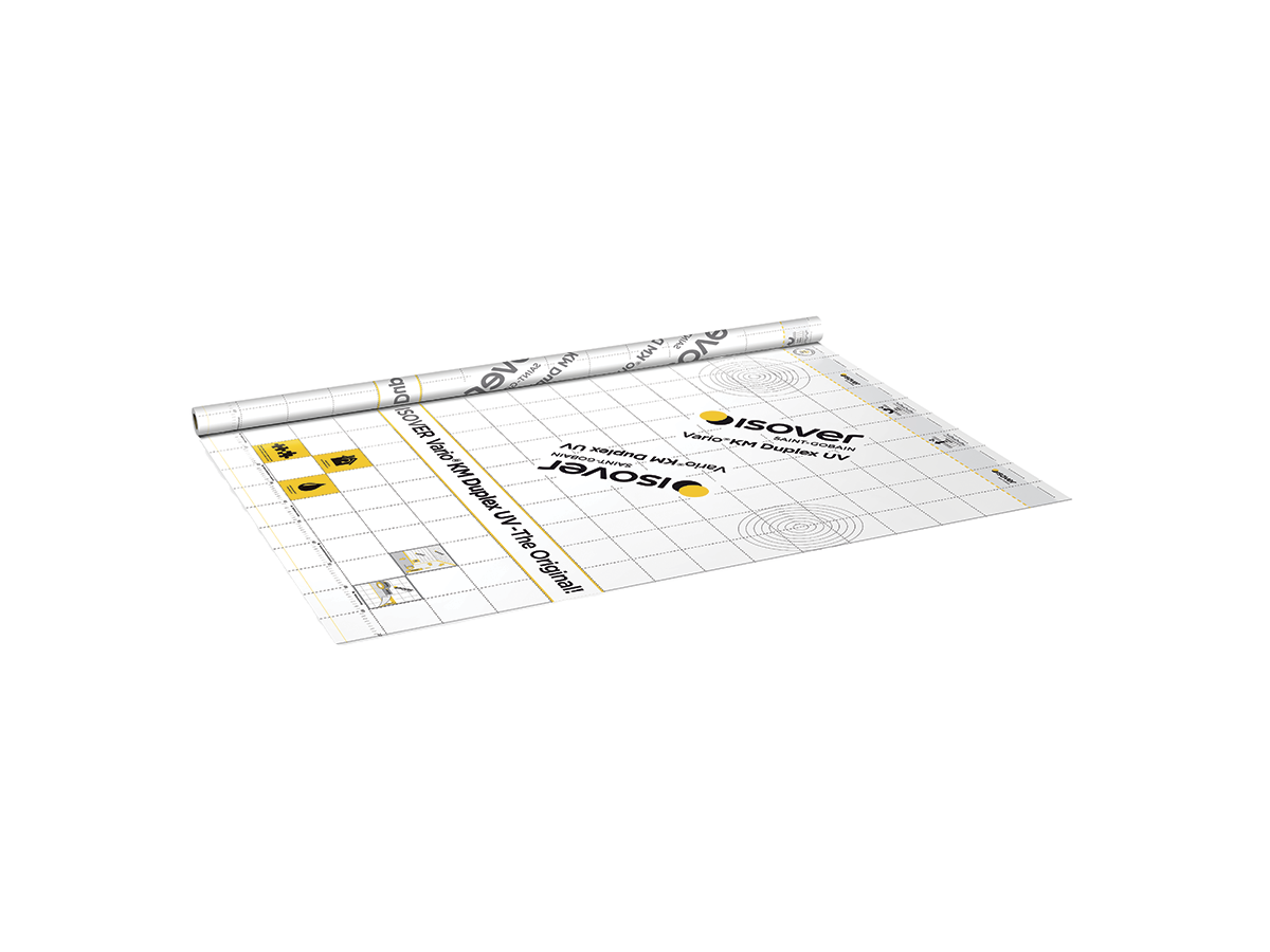 Dampfbremse Vario KM Duplex UV feuchtevariabel SD-Wert 0.3-5m Euroklasse E(Isover)  Rolle à 60 m2