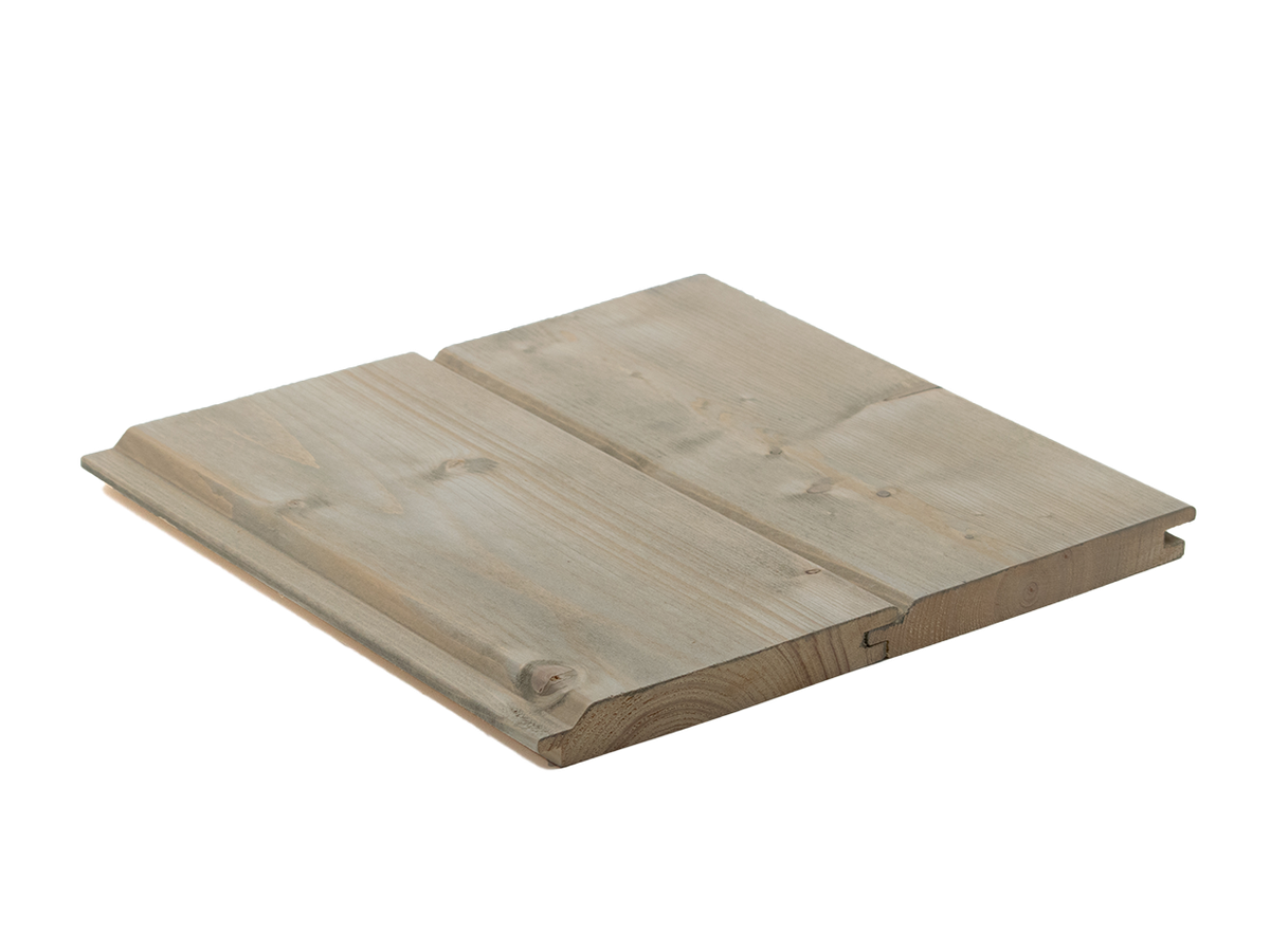 Fassade Schalung Vertikal Fichte nordisch N1/N2 Aging Stain Nr. 200 geschliffen vorvergrauung 1x allseitig Profil 4
