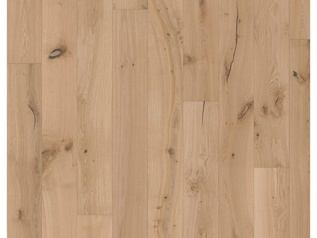 Parkett QUALIWOOD NORDIC Odin Eiche roholzoptik rustikal gebürstet Microfase Naturöl