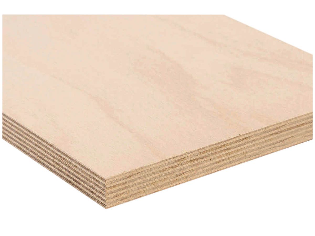 Sperrholzplatte Buche Form B/B roh 15-lagig E1 Decklagen 1.5mm Mittellagen geschlossen Verleimung EN 636-1
